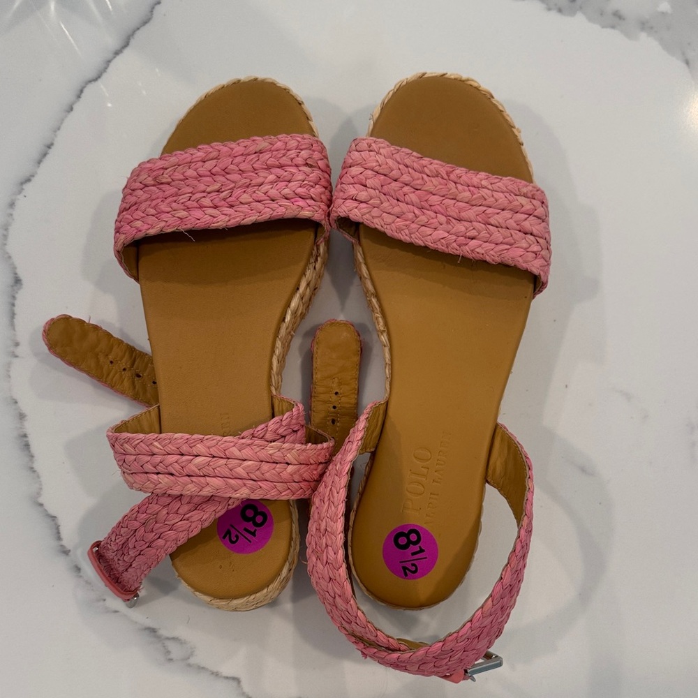 Pink Braided Strap- Polo Women's Sandals